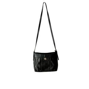 Etienne Aigner Black Leather Shoulder Bag
